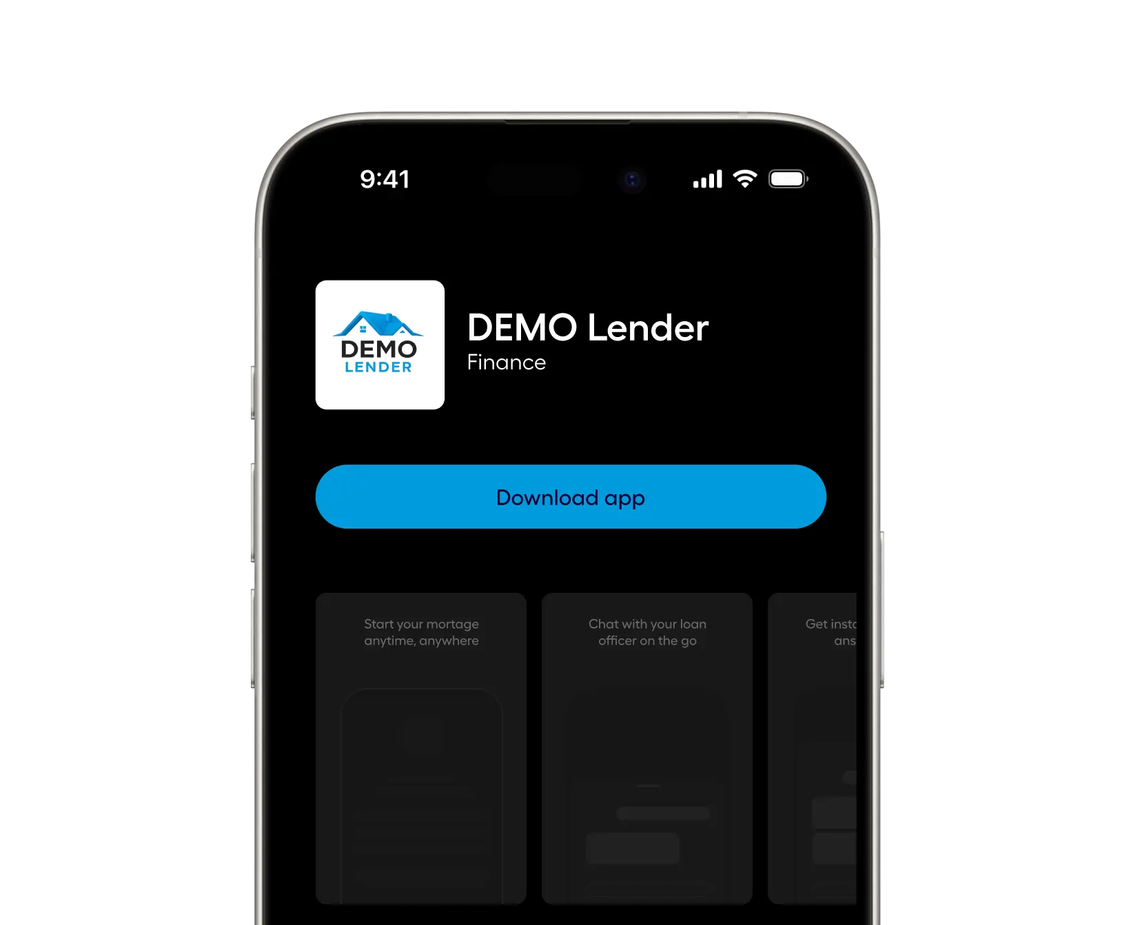 White-labeled mobile app